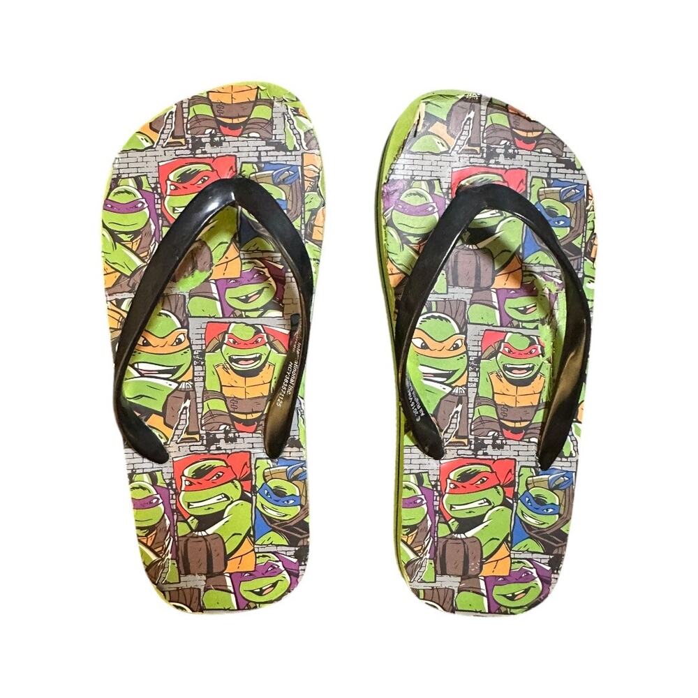 Teenage Mutant Ninja Turtles Flip Flops - Boys Size 2/3